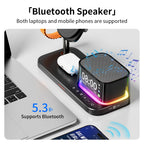 Super Fast QI2.2 25W Magnetic Wireless Charger Station For Galaxy S25/S26 iPhone 17 16 Pro Max Apple& Galaxy Watch Airpods Buds