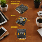 DC 16-38V ZK-AS1 2G Second Generation Upgraded 2.1-channel TPA3255 Bluetooth Digital Amplifier Board Module 220W+220W+350W