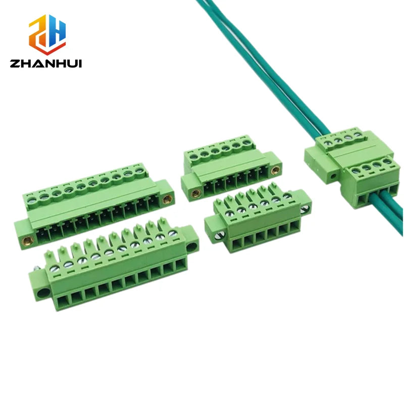 1/5/10 Pairs Terminal Block Pitch 3.81mm 2P/3P/4P/5P/6P/8P/9P/10P/12P/16P Pluggable Male Female Connector