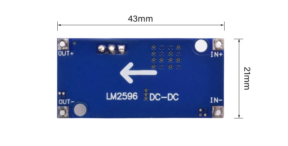 5pcs LM2596 DC to DC Buck Converter LM2596S ADJ 3A Voltage Regulator Adjustable Step Down Power Supply Module 24V 12V 5V