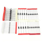 50/100/200pcs Rectifier Diode Schottky Diodes Kit 1N4007 1N4148 1N5819 1N5399 1N5408 1N5822 FR107 FR207 Fast Switching