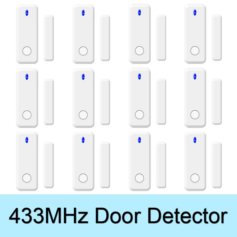 Wireless Door Window Sensor 433MHz EV1527 Code Open Door Magnetic Detector For Smart Home Security Burglar Alarm System
