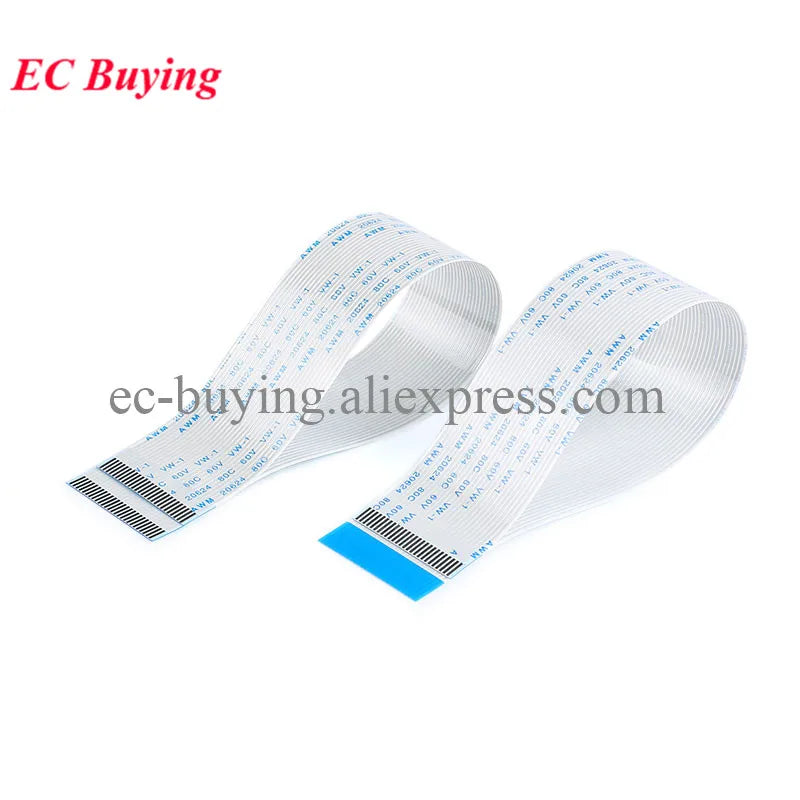 5pcs FPC/FFC 24P Ribbon Flexible Flat Cable Wire Pitch 0.5/1.0mm 6/10/15/20/25/30/40cm Length Forward Reverse Direction Connecto