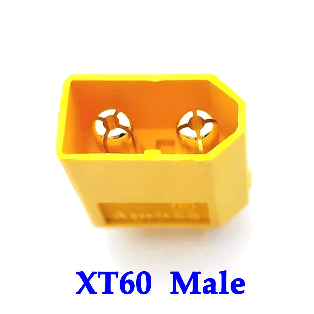 MR60 MR 60 Fireproof Female Male Three-core Connector With Sheath 3.5mm Brass Gold Plated For Lipo ESC RC Model