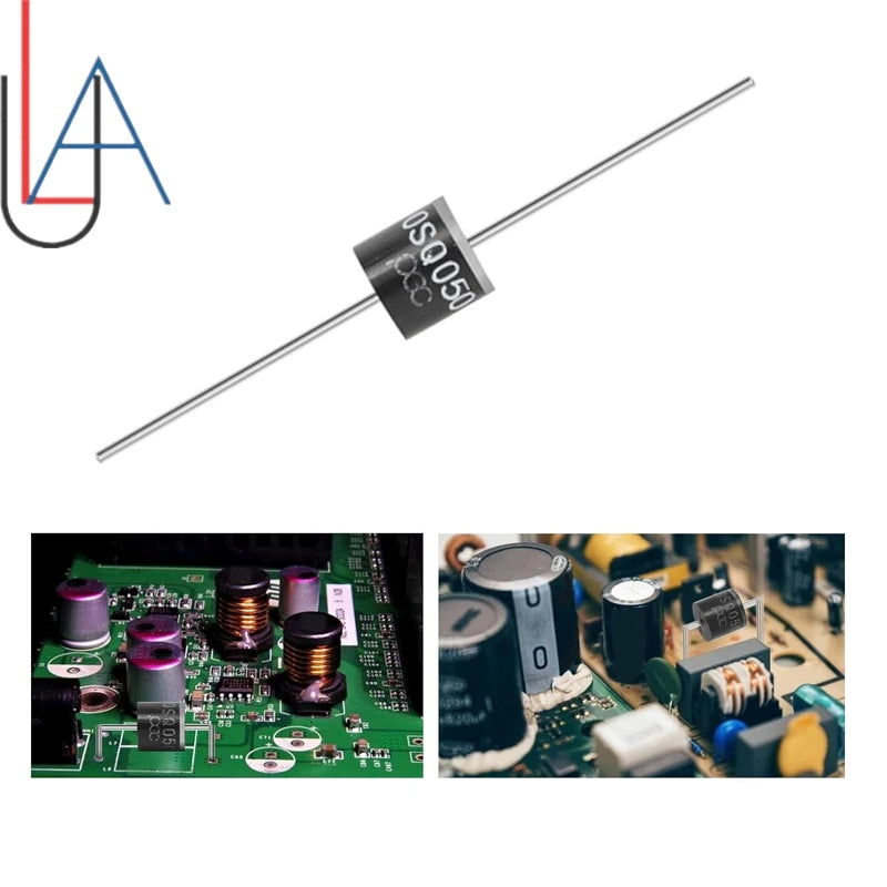 SAMIROB New  6PCS/Lot 30SQ050 Schottky Diode 30A 50V Axial for Solar Panel Parallel Reflow Protection