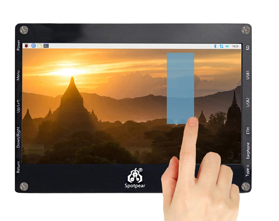 Raspberry Pi Zero 2W Customized 7inch LCD DIY Tablet Computer Touch Screen Display RJ45 USB HUB