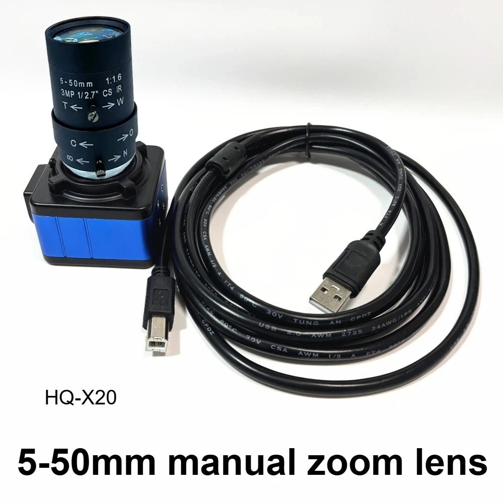 Mini Metal Box Webcam 4K 16MP High Speed Camera 1080p 720p Manual Zoom IMX298 UVC Plug Play PC USB Camera for Motion Video