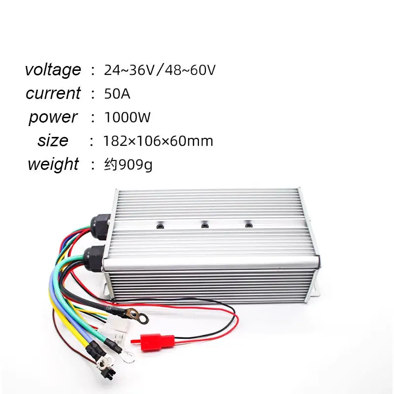 DC 24V-60V 500W 800W 1000W Brushless Motor Controller BLDC Driver With Hall Sensor For Electric Vehicles And Farm Machinery