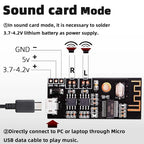 Bluetooth Amplifier Board, 5W +5W Output Power, DC 3.7V-4.2V/5V Mini Bluetooth Speaker Board