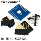 ESP8266 D1 Mini Pro V3.0 Wifi Development Board Nodeu WS2812 RGB DHT11 DHT22 AM2302 Relay DS18B20 BMP180 Motor For Wemos Diy Kit
