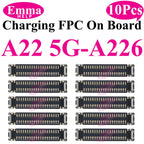 10Pcs USB Charger Charging Port FPC Connector For Samsung Galaxy A12 A22 A32 A52 A72 A02 A03 A13 A23 A33 A53 A73 Plug On Board