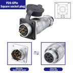 PLS20 Aviation Connector 2/3/4/5/6/7/8/9/10/12Pin Air Carrier Male Female Plug Connector WS20 TP20