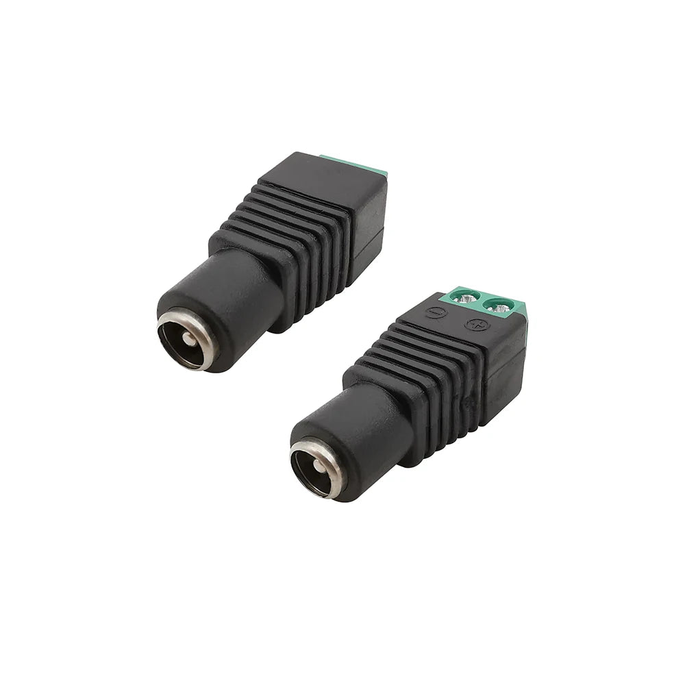 5/10Pcs 5.5 x 2.1mm 5.5 x 2.5mm DC Power Male Female Plug Jack Connector Adapter For 3528 5050 LED Strip Light Camera