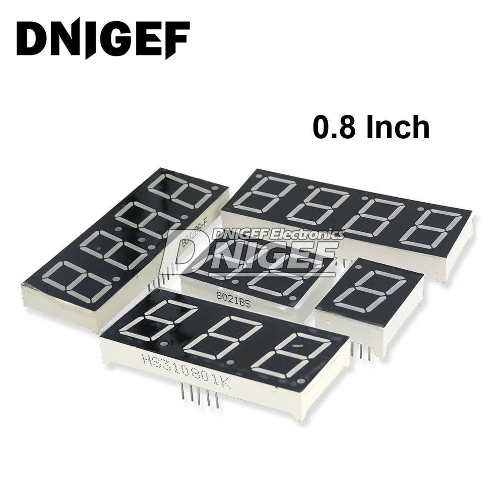 LED Digital Tube Display 0.28/0.36/0.4/0.56/0.8-Inch 1/2/3/4-Bit 7 Segment Common Cathode(AS)/Anode(BS)