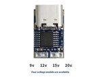 Javino Type-C PD decoy module PD2.0 PD3.0 to DC DC trigger extension cable QC4 charger 9V 12V 15V 20V Fast Quick Charger PDC004