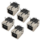 5Pcs B Type USB 2.0 Connector Female Socket Right Angle PCB Soldering Printer Interface Repair