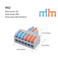10/50 PCS Mini Fast Wiring Cable Connectors Universal Compact Splitter Electrical Conductors Push-in Home Terminal Block