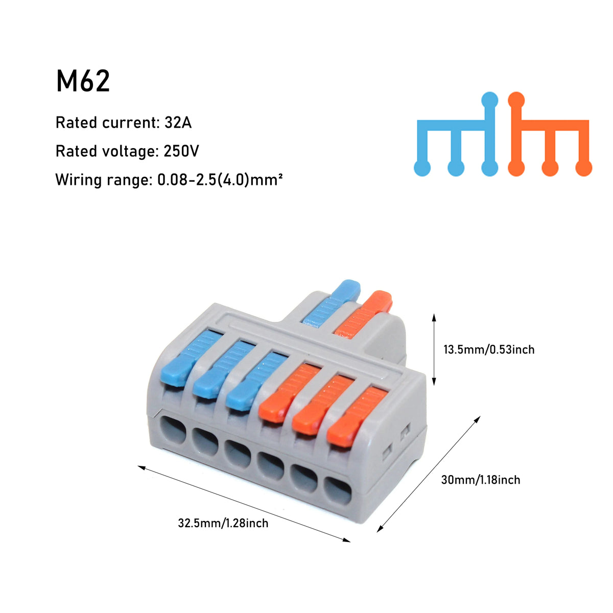 10/50 PCS Mini Fast Wiring Cable Connectors Universal Compact Splitter Electrical Conductors Push-in Home Terminal Block