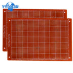 2PCS 10x15 10x22 12x18 13x25 15x18cm PCB Breadboard Protoboard Single-Side Universal Printed Circuit Boards Yellow DIY Soldering