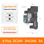 ENMG RXG Slim Power Relay 12A 24VDC/220VAC Coil, DIN Rail Mount Industrial Relay for PLC Control System