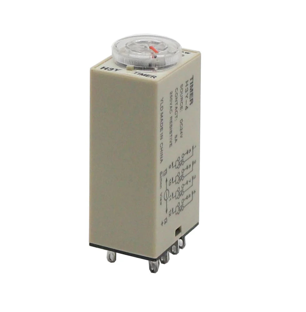 1set H3Y-4 Power On Time Delay Relay  Timer DPDT 14Pins  H3Y-4 1-60sec/ 3 Minute-60Minute  220v 110V 24V 12V