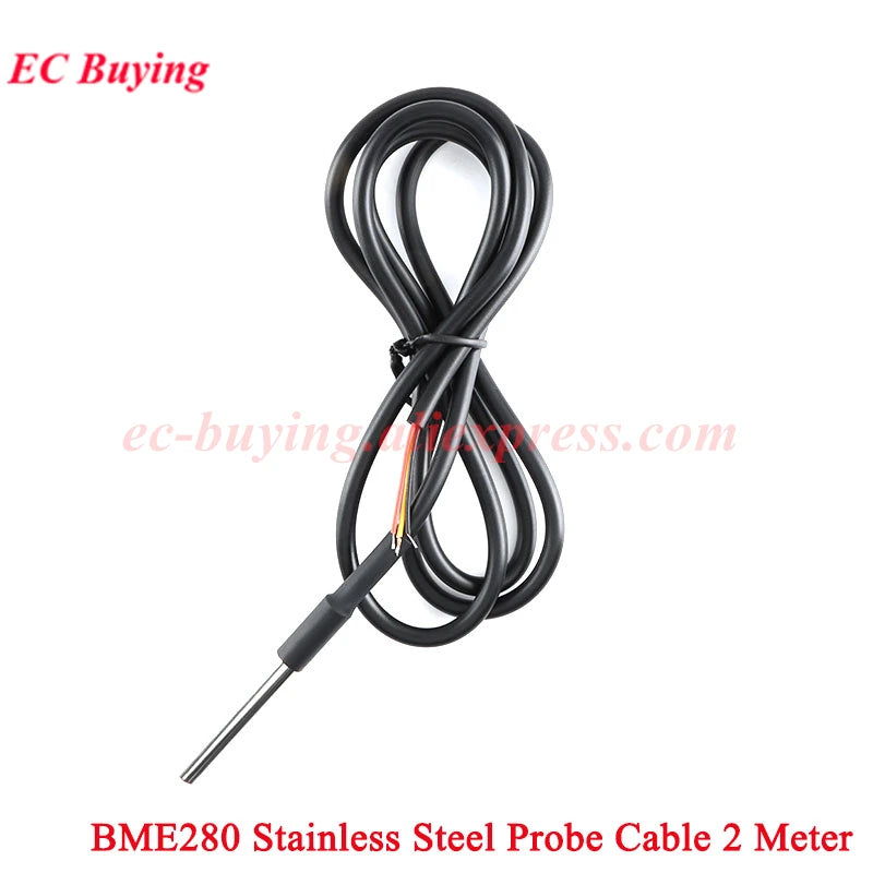 DS18B20 LM35DZ BMP180 BMP280 BME280 BMP180 BME680 BME688 SGP30 SGP40 Waterproof Thread Temperature Probe Sensor Stainless Steel