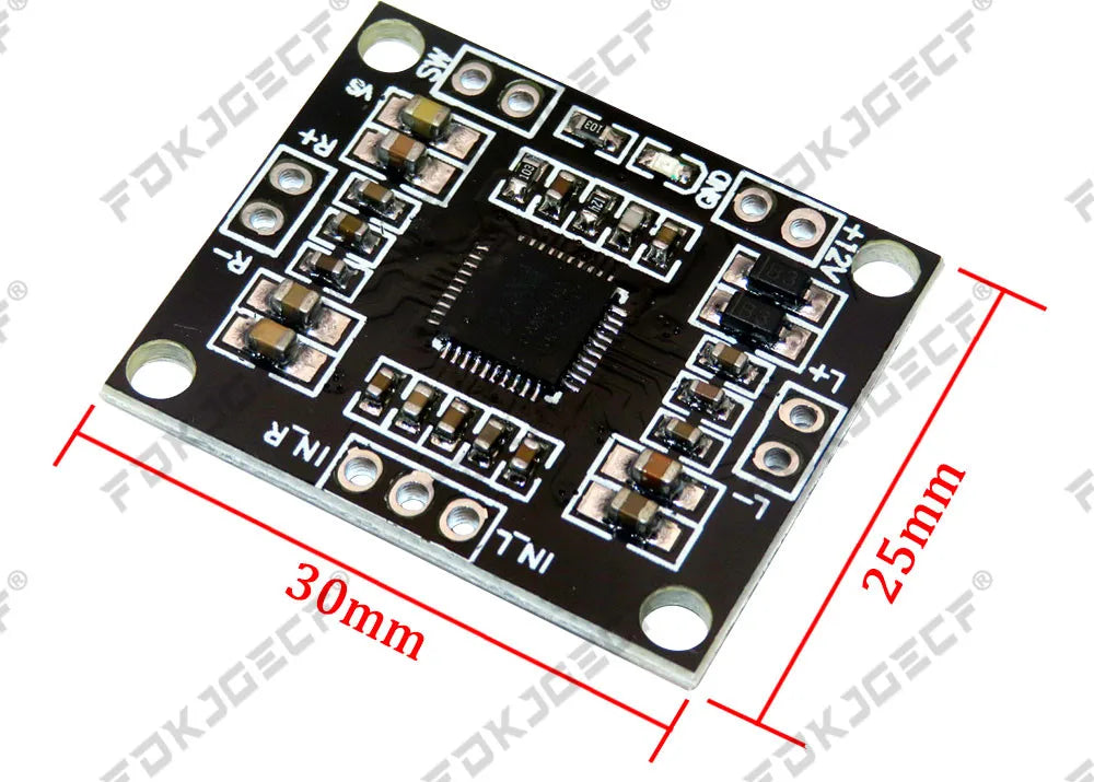 12V Mini Hi-Fi PAM8610 Audio Stereo Amplifier Board 2X10W Dual Channel D Class(High efficiency) Adjust the volume