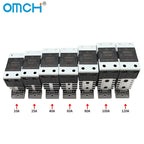 OMCH DIN Rail SSR Solid State Relay With Aluminum Heat Sink DA AA DD 3-32VDC 10A 25A 40A 60A 80A 100A 120A Single Phase Control