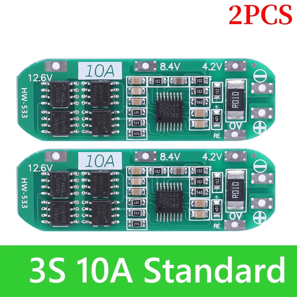 BMS 3S/4S 5A 10A 20A 25A 40A 60A Li-ion Lithium Battery Charger Protection Board 18650 For Drill Motor 12V with Enhance/Balance