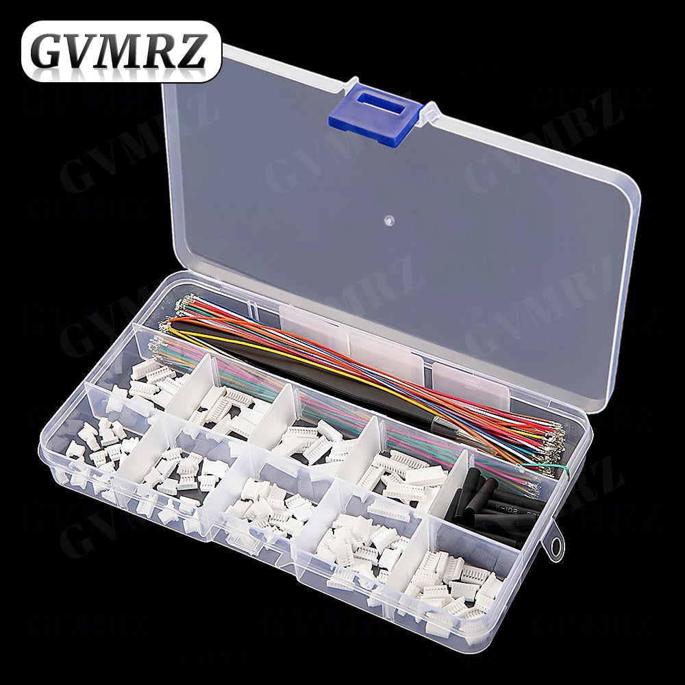 SH1.0MM JST 1mm Cable Connector Kit JST Male Header 3P-12P with 28AWG Crimped With Terminal for GPS Racing Drone Wire