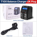 SKYRC T100 AC Lipo Battery Balance Charger Dual 5A 2X50W for 2-4S NiMH / NiCd / LiPo / LiFe / Lilon / LiHV  RC Car Charger