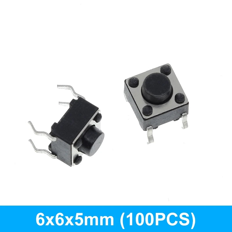 GREATZT 6X6X5/4.3/5.5/6/7/8/9/10/13MM Tact Switch Push Button Switch 12V 4PIN DIP Micro Switch For TV/Toys/home use Button