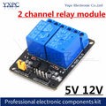 5v 12v low level trigger 2 way relay module for arduino 2 channel relay module with optocoupler Relay Output In stock