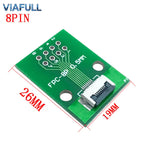 FC/FPC 6-80P to 2.54mm DIP Adapter Board 0.5mm Pitch Flexible Flat Cable Breakout PCB Soldered FR4 Double-Sided Converter Module