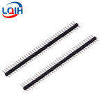 10CS Pitch 2.0mm 1x40 2x40 Pin Single Double Row Right Angle Straight SMT SMD Round Male Header Connector