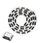 100/lot 5Pin Micro-B SMD DIP Micro USB Connector Female Port Jack Tail Sockect Plug For Android phone data connector