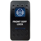 12V Marine Grade Rocker Switch SPST/ON OFF, DPDT/(ON) OFF (ON) Blue Led Light Bar for Carling ARB NARVA Replace Waterproof IP66