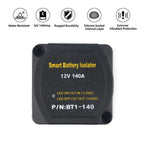 12V or 24V Smart Dual Battery Isolator Voltage Sensitive Split Charge Relay VSR Car Part 2 Battery Bank Charging Red LED