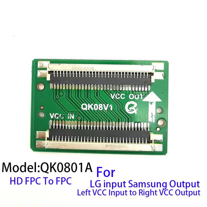 LCD Screen Line Conversion QK0801A QK0801B QK0802A QK0802B HD 30Pin to 30Pin For LG to SAM FPC to LVDS Cable