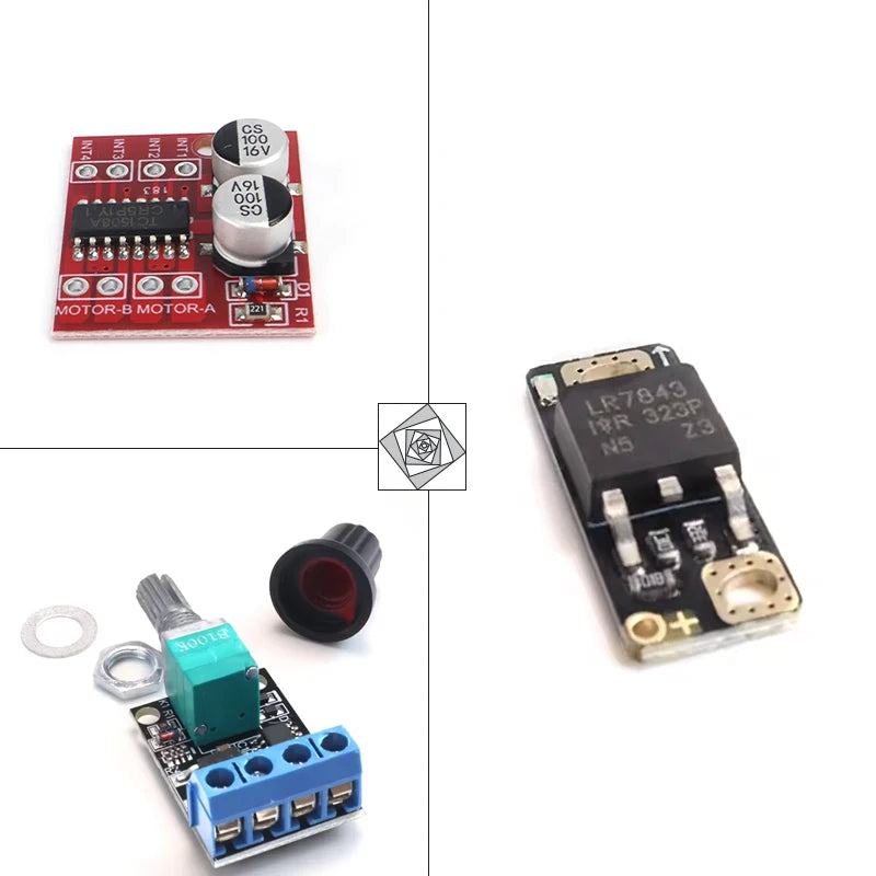 L298N Motor Driver, 10A PWM Speed Controller, 160A Peak Driver, DC Stepper Motor Control for Arduino Robot, Individual Sale