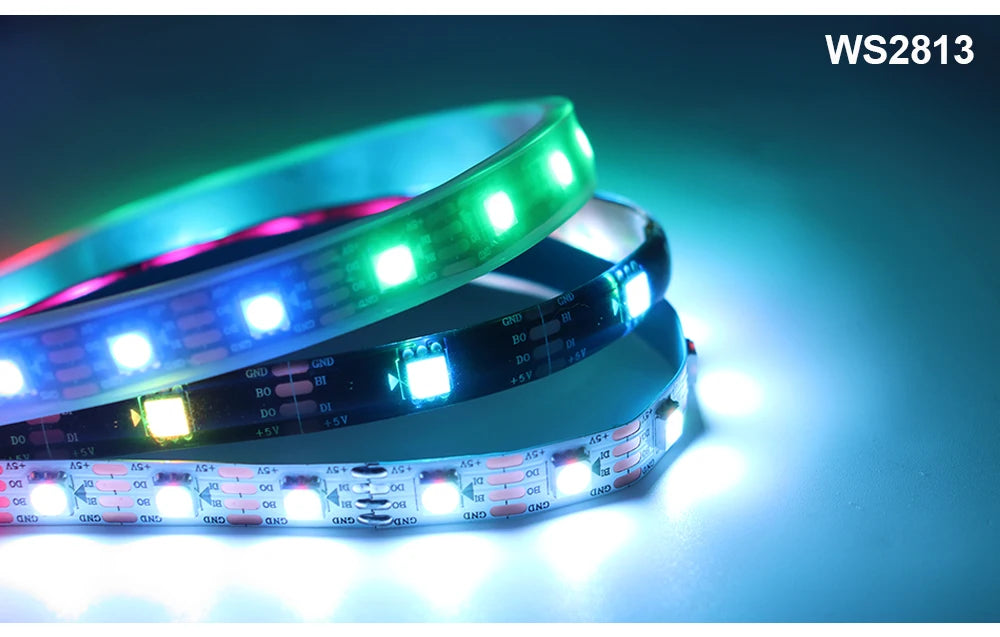 WS2812B WS2811 WS2815 WS2813 RGBIC LED Strip WS2812 30/60/144Pixels/Leds/m Individually Addressable Smart Tape Light DC5V/12V