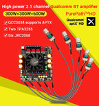 ZK-APTX3 Bt Amplifier Board 2.1 Channel 300W+300W+600W Amplifier Chip Tpa3255 Subwoofer Theater Audio Stereo Equalizer Amp