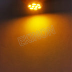 50pcs AC DC 6.3V 6V BA9S T4W Non Polar No Ghosting Pinball Game Machine LED Light Bulb Anti Flickering 8SMD 1206 White Green Red
