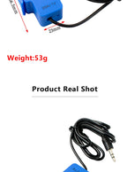 SCT-013 Split Core Current Transformer 5A 10A 15A 20A 30A 50A 60A 100A Multi-range Non-invasive Clip-on AC Current Sensor