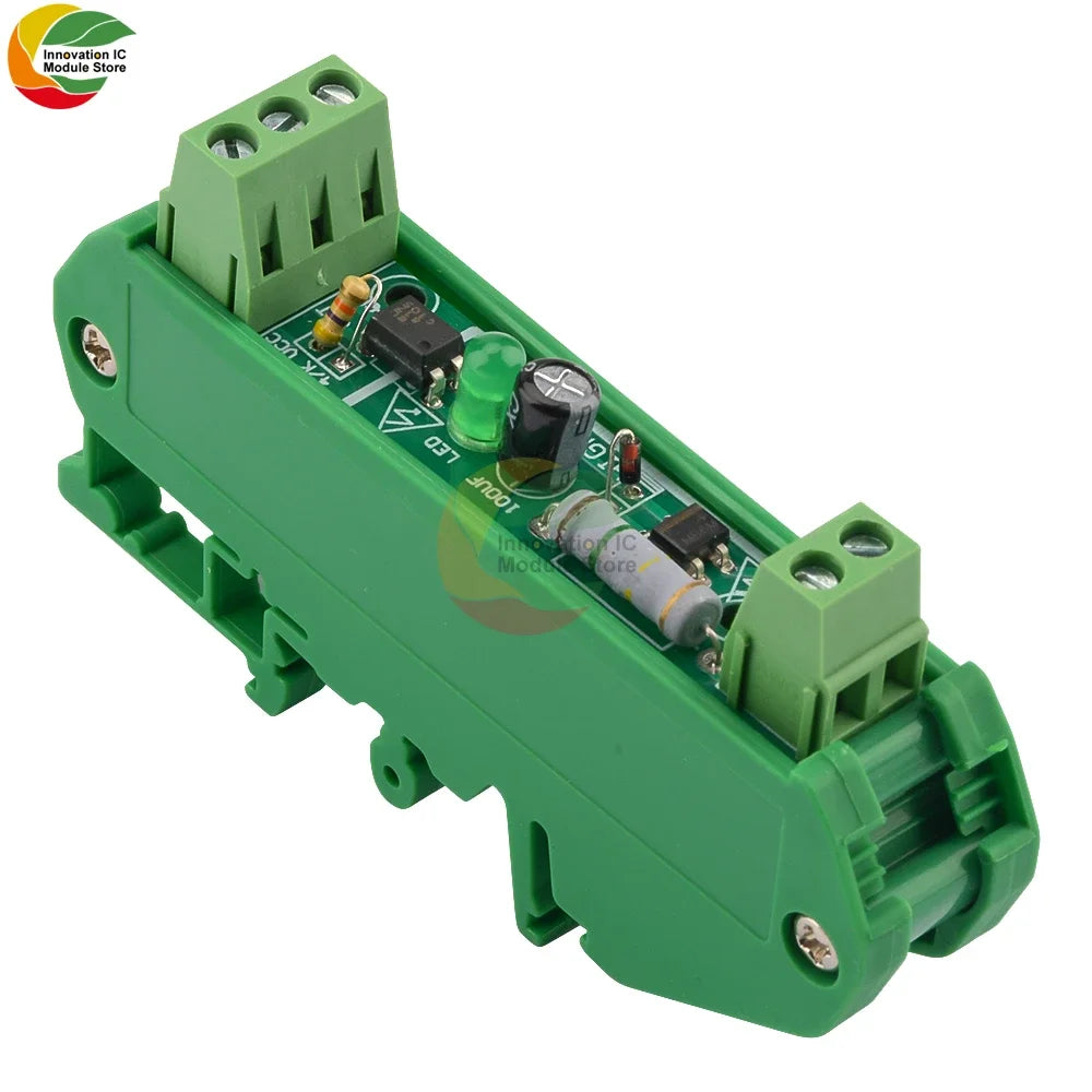 1-Bit AC 220V Optocoupler Isolation Module Voltage Sensing Board Adaptive 3-5V for PLC Isolamento Fotoaccoppiatore With Rail Die
