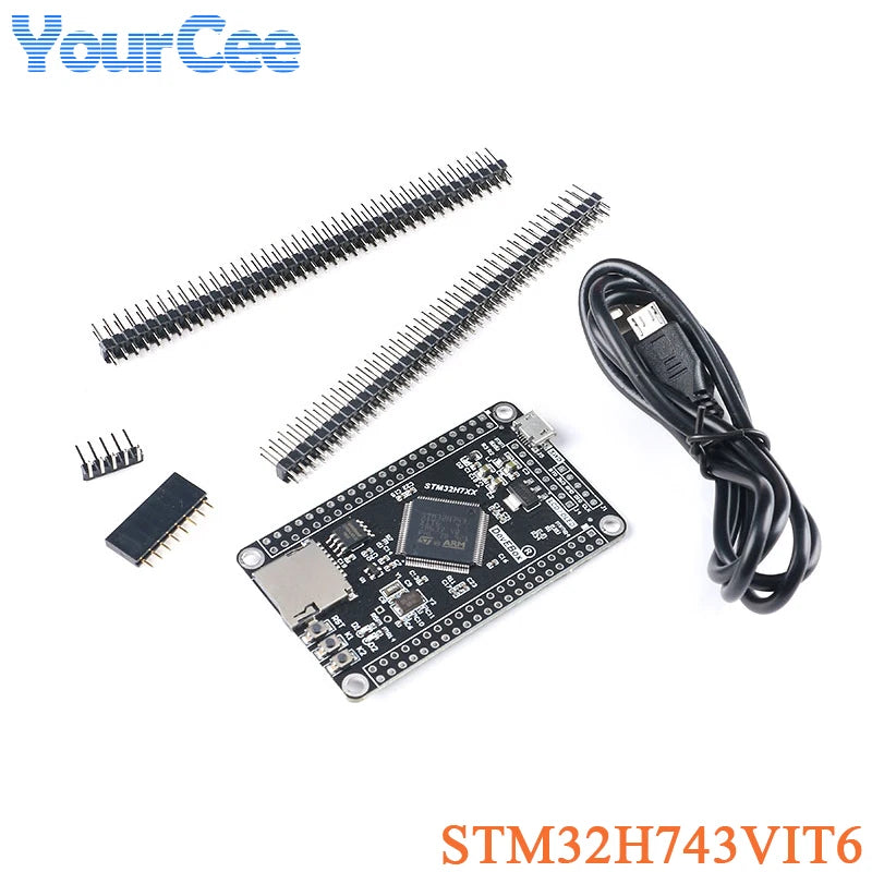 STM32H750VBT6 STM32H743VIT6 STM32 STM32H STM32H7 Core System Development Board Module  M7 TFT SPI Interface 3.3V with USB Cable