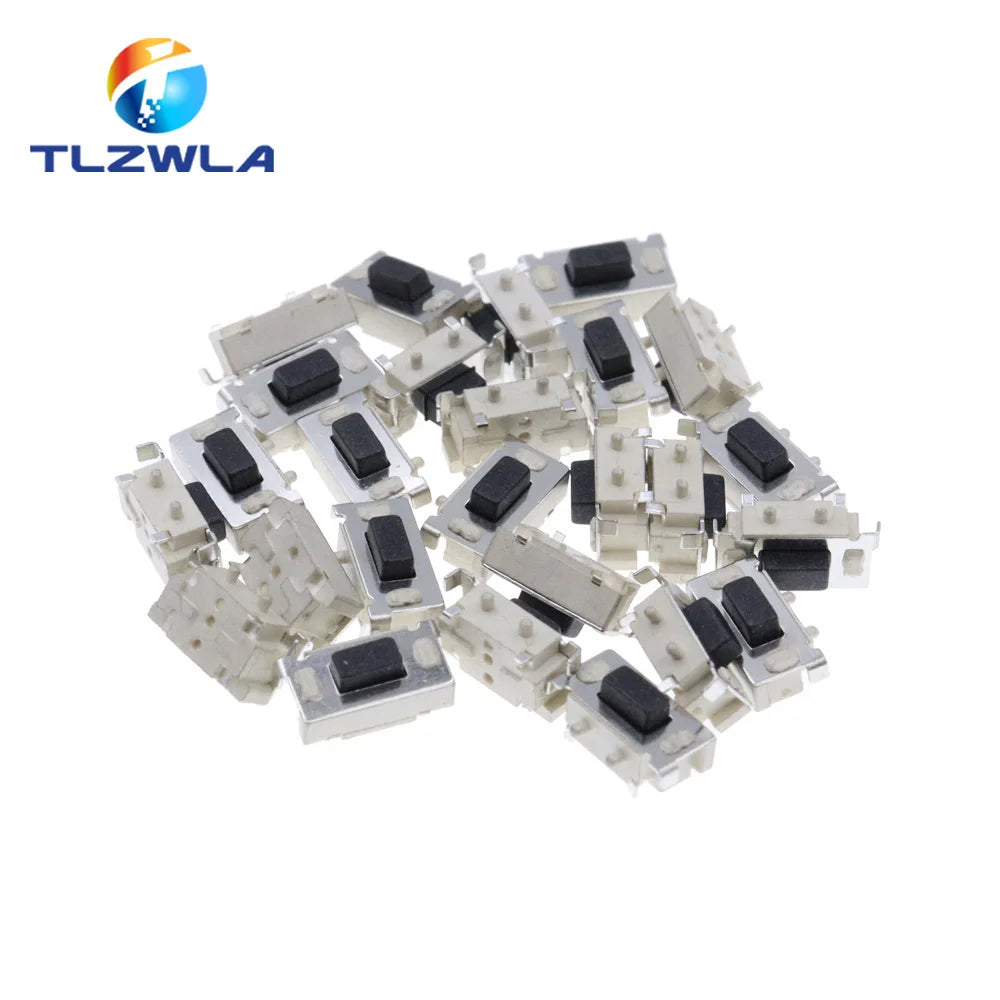 100PCS DC12V 50mA Micro Tact Switch Touch 3*6*3.5 3x6x3.5 SMD For MP3 MP4 Tablet PC Button Bluetooth Headset Remote Control