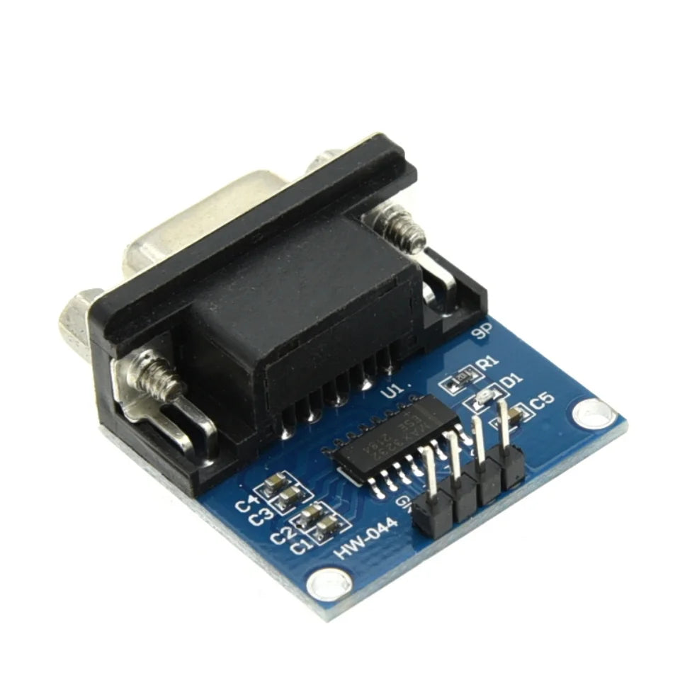 1-10PCS MAX3232 RS232 to TTL Serial Port Converter Module Female DB9 Connector MAX232 Flashing Board For Arduino