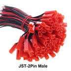 JCD For LED Lamp Strip RC Toys Battery 26 AWG JST Plug Connector 2 Pin Male Female Plug Connector Cable Wire  10/30cm