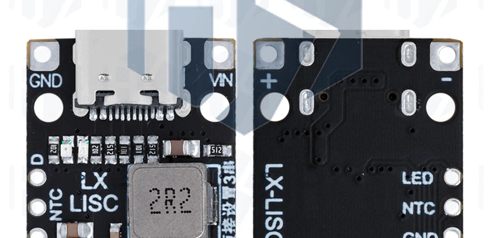 Lithium Battery Charging Boost Module with Balanced Support, Fast Charge with Indicator, 2S, 3S, Type-C BMS, 15W, 8.4V, 12.6V,